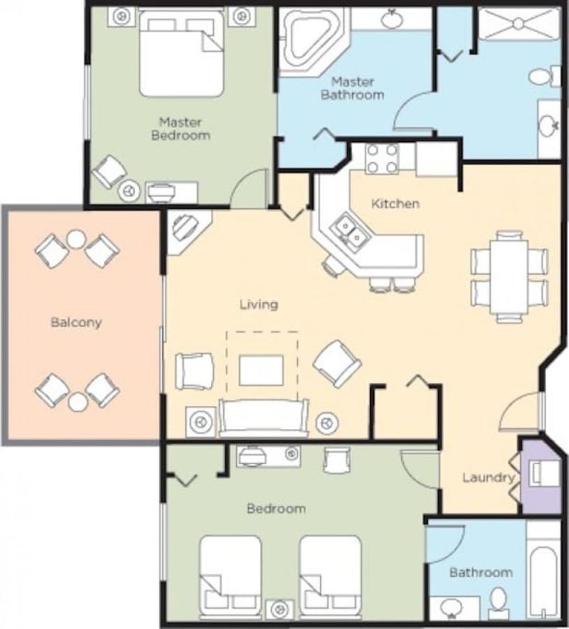 Bonnet Creek 2 Bedroom Deluxe Orlando Eksteriør billede